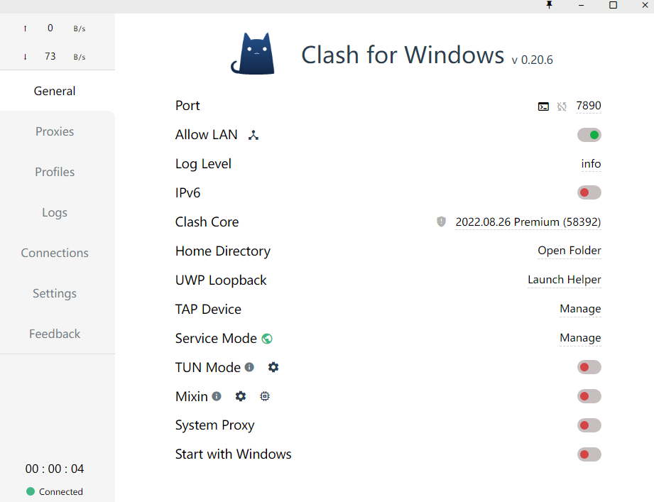 启动Clash for Windows